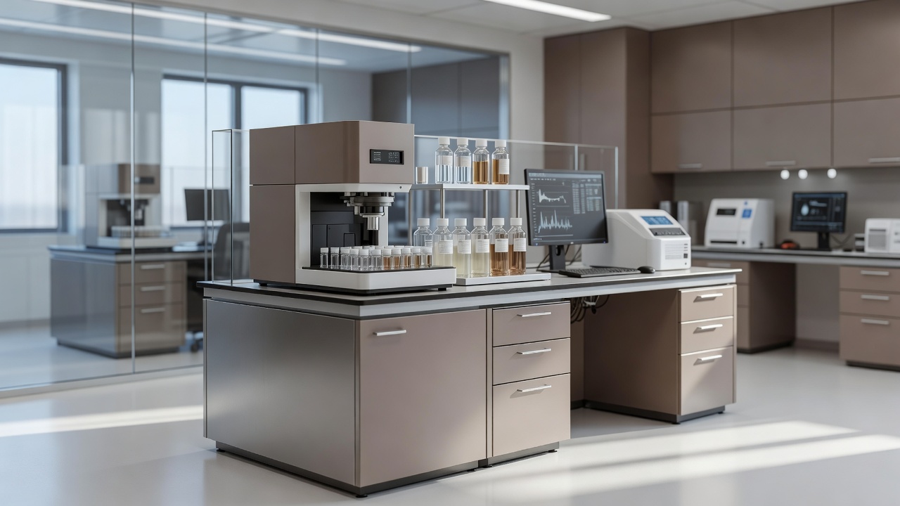HYB HPLC purity testing bench